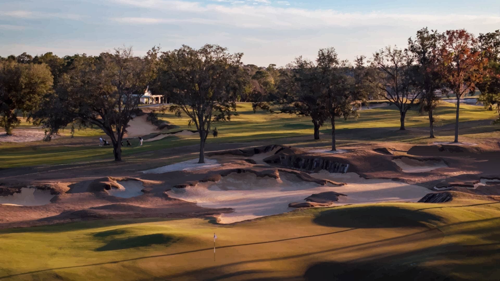 Roost's rugged bunkers at dusk