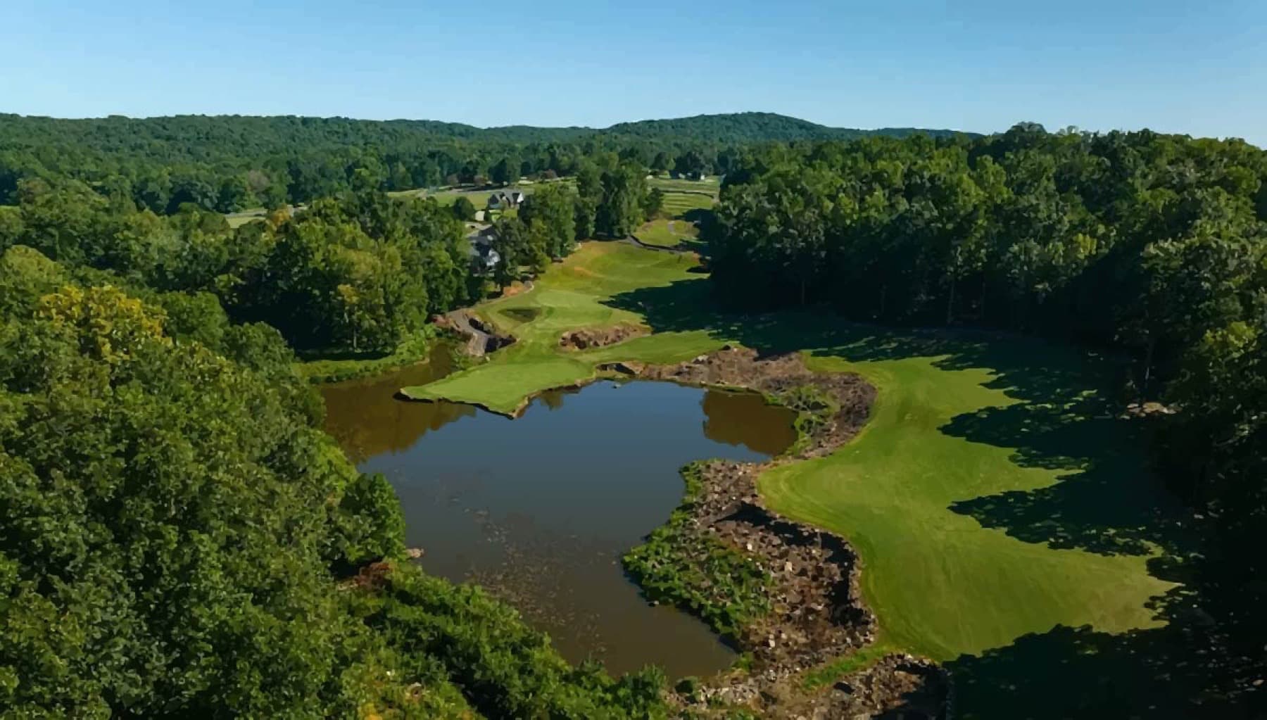 Hole 12, from above