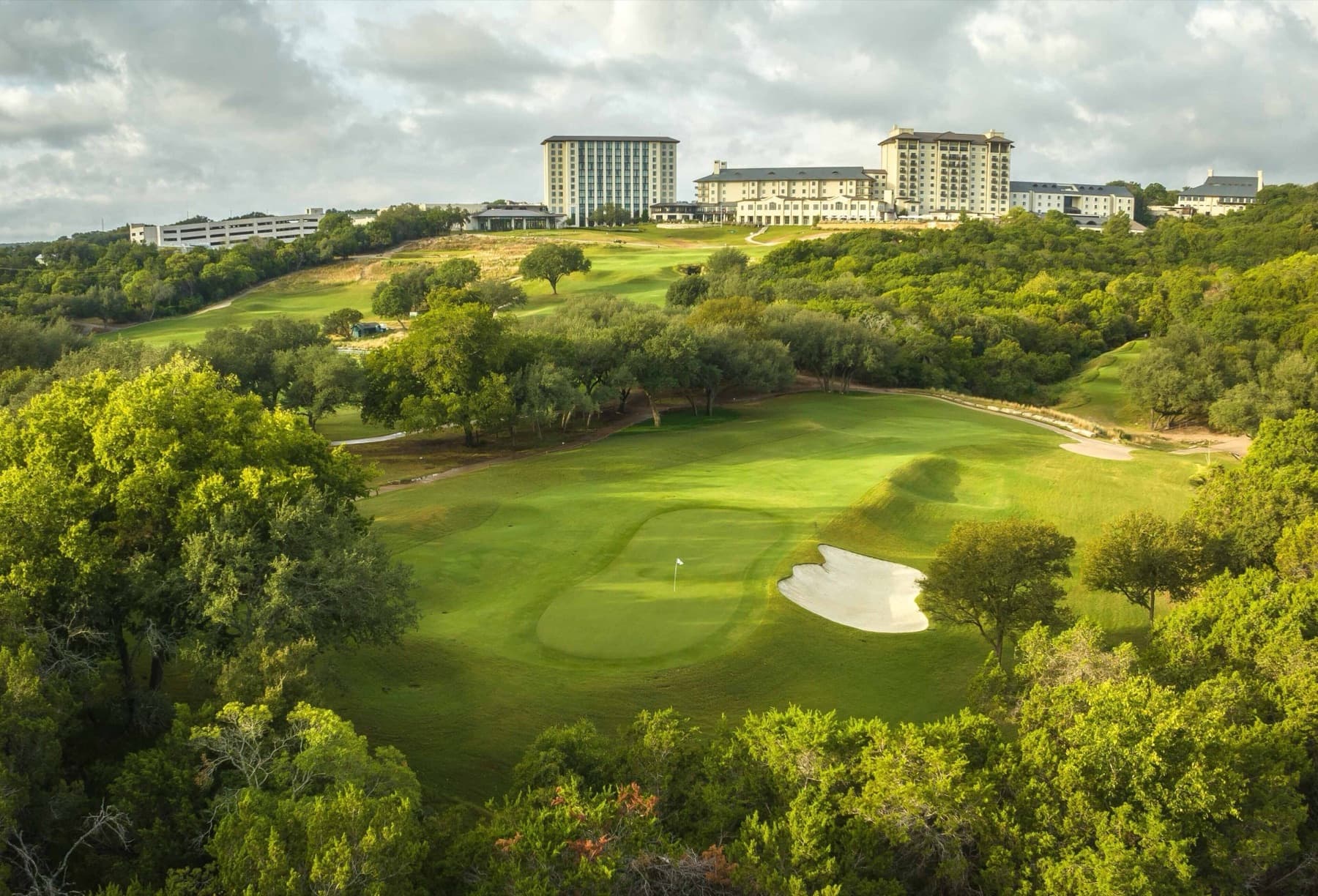 canyon golf below the resort at Barton Creek